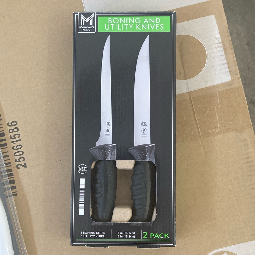 Member's Mark Black Boning and Utility Knives 2-Pack